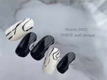 スリー(THREE)/Mar.2022/nail design
