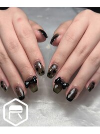 Sheer black nail