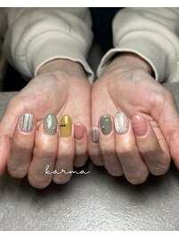 カラフル春ネイル