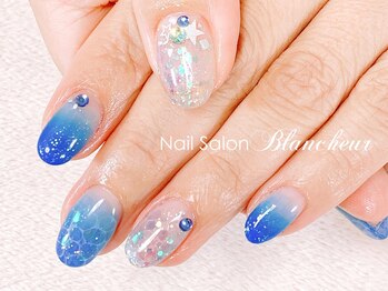 ネイルサロン ブランシュール(Nail Salon Blancheur)/【夏ネイル】ドロップアート