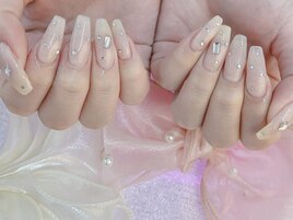 推しネイルパーツつけ放題