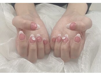 メオネイル(MEO NAIL)/可愛いフレンチネイル
