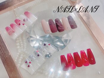 バレンタインネイル