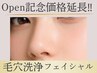 ★オープン価格延長★毛穴洗浄フェイシャル♪つるんとした透明感のある素肌へ