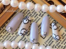 ボネール(nail ＆ eyelash Bounail)/手描き　フラワー　花 9980円