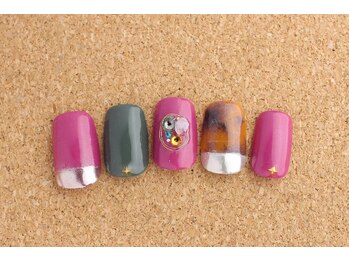 ネイルサロン ブランロール 白金店(Nail Salon Blanl'or)/べっ甲×ミラー☆