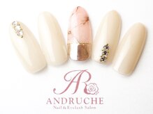 アンドルーチェ なんばパークス店(ANDRUCHE)/ミラーネイル/クリアネイル
