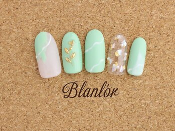 ネイルサロン ブランロール 三軒茶屋店(Blanl'or)/ ピスタチオカラー♪