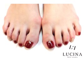 W-349 大人ボルドーフットネイル