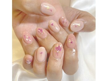 ドライフラワーネイル