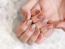 ラルネイル 大宮(Lull. nail)/ブラウンベージュマグネット☆