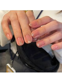 ワンポイントパーツネイル！