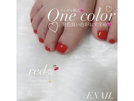 夏に向けて　フットネイル