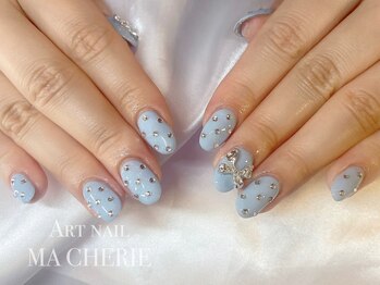 マシェリ(MA CHERIE)/キラキラドットネイル