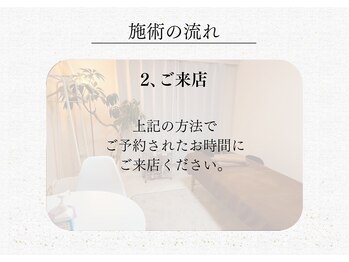 リー(Re)/施術の流れ【2.ご来店】
