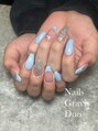ネイルズ グラヴィス(Nails Gravis)&nbsp;持込シンプルコース！フレンチにvカットストーン