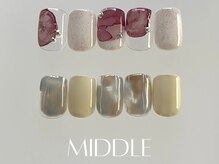 ソレイユネイル(soleil nail)/11月デザイン【ミドル】