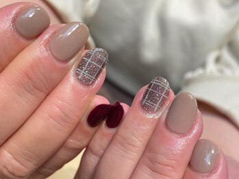 エムスラッシュ ネイル 新百合ヶ丘店(M.SLASH)/チェックネイル