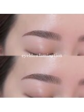 【毛流れが整うアイブロウラミネーション♪】