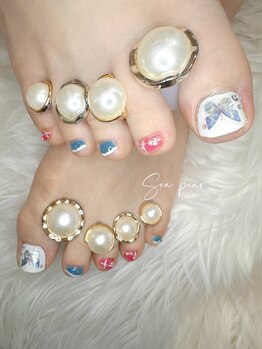 シーペアー(Sea pear)/フットネイル♪