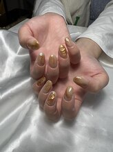 レディスペネイル ノマエ 名駅店(Redispe nail nomae)/orange nuance nail