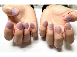 ラメワンカラーネイル¥6500