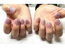 ラメワンカラーネイル¥6500