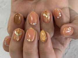 【森】夏フラワーネイル