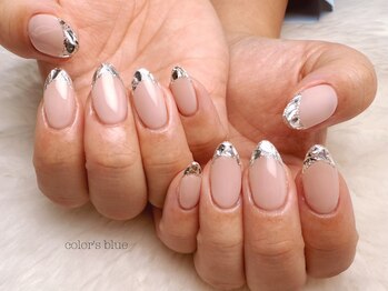 カラーズ ブルー 渋谷店(color's blue)/ガラスフレンチネイル