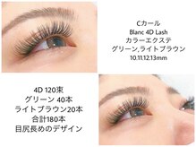 アイラッシュサロン ブラン なゆた浜北店(Eyelash Salon Blanc)/《　4D×カラー　》