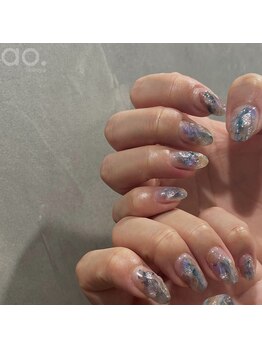アオ 渋谷(ao.)/水色ネイル