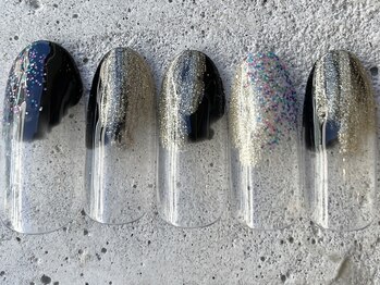 フリークネイル(FREAK Nail)/つぶつぶラメブラック ¥6500