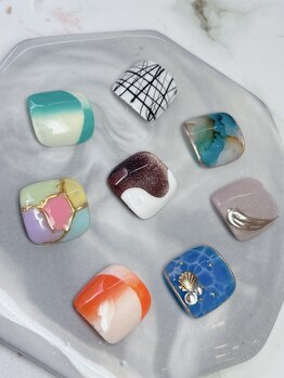 アブリール(Abrir)/フットキャンペーン親指アート！