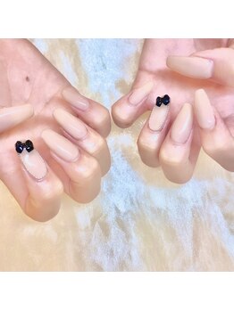 アイラッシュサロンアールツー(eyelash salon R2)/リボンネイル　ワンホンネイル