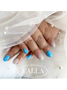 サンカリネイル バイ ヴァラ イオンモール新居浜店(sankari nail by VALLA)/韓国発VALLANAIL涼しげ夏ネイル