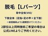 脱毛【Lパーツ】背中/VIO/下肢全体◆各13,200円