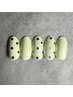 【10月UMI限定デザイン】ドットネイル甘皮ケア付き￥7150円