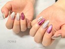 マグネット×ミラーネイル