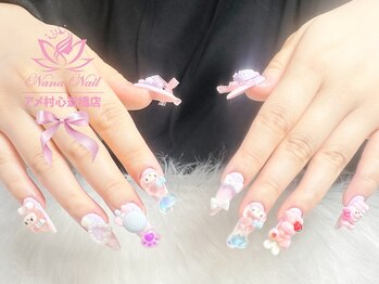 ナナネイル アメ村心斎橋店(NaNa Nail)/長さ出し/持ち込みOK/アート10本