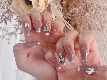 シェリームー(Cherie mu)の写真/【アート再現力抜群の実力派サロン】-2本付放題¥5480/10本付放題¥7480-ニュアンス/手描き/パーツも◎