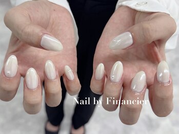 フィナンシェ(Financier)/オーロラネイル＋パーツ追加