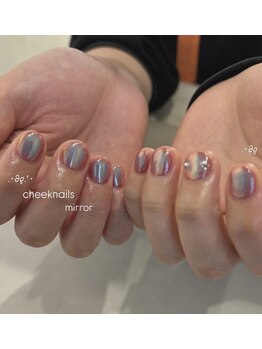 エヌーク バイ ブラウン(enurk by Brown)/個性派☆春チークミラーネイル