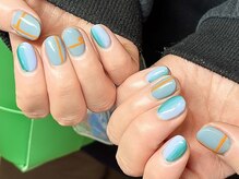 春北欧カラーニュアンスネイル♪