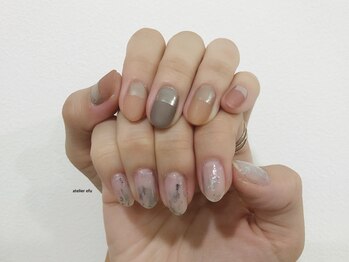 ネイルサロン アトリエ エフ(atelier efu)/【ミキ担当】アシメネイル