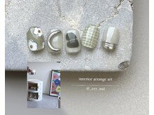 ガレリアエレガンテ KHビル店(GALLARIA Elegante)/フラワー落書きニュアンスアート