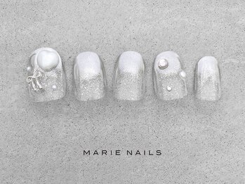 マリーネイルズ 大阪梅田店(MARIE NAILS)/新規様7000円 0306b リボン