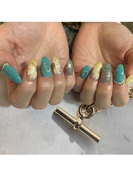 ジスト 豊中店(JIST)/向日葵ネイル