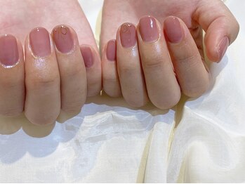 ネイルズ ララ(nails Lala)/くすみピンク。