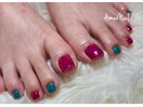 カラフルフットネイル