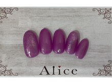 ネイルアンドアイラッシュ アリス(Alice)/デザインネイル￥6000（税込）